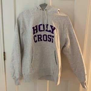 Holy Cross Grey Champion Hoodie